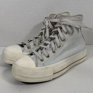 Chuck Taylor women’s all star loft sneaker baby blue platform Size 8